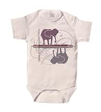 Organic African Elephant Onesie (Small 25-30lbs/12-18 Months)