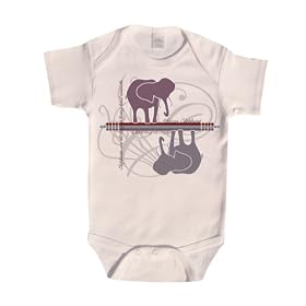 Organic African Elephant Onesie (Small 25-30lbs/12-18 Months)