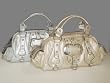 Guess Corinne Metal Satchel Handbag