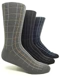 Men's Organic Cotton Designer Plaid Socks (2 Pairs)