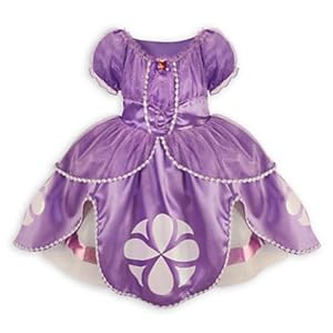 Disney Junior Sofia the First Deluxe Costume Dress Size Medium 7 / 8 Halloween