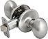 Legend 932122 Egg Style Door Knob Hall and Closet Passage Lockset, US15 Satin Nickel Finish