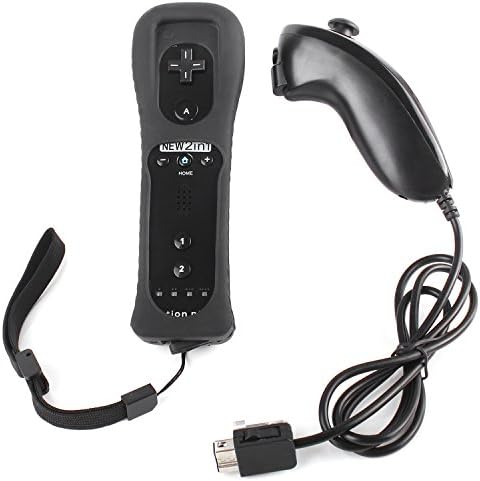 Remote and Nunchuck Controller 2in1 Built in Motion Plus for Nintendo Wii/ Wii U