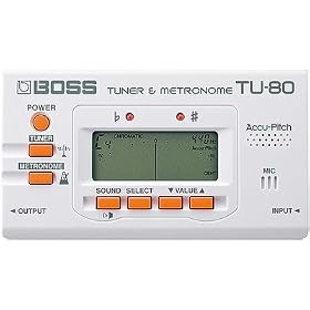 Boss TU-80-WH Chromatic Tuner & Metronome White