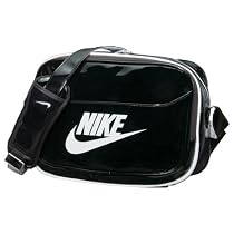 NIKE ナイキ エナメルショルダーバッグ チーム364 38L BA2380 067 ブラック/ホワイト