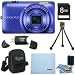 Nikon COOLPIX S6300 16MP 10x Opt Zoom 2.7 LCD Digital Camera 8GB Blue Bundle