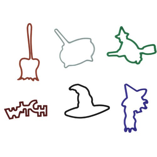 scary witch shaped rubber bands cheap price