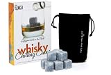 Epica TM Whisky Chilling rocks - SET OF 9 Beautifully Handcrafted Soapstone Whisky Chilling Rocks in Gift Box with Muslin Carrying Pouch ?