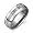 Rounded Edge Three Stone design Cubic Zirconia 8 mm Comfort Fit Mens Tungsten Wedding Band Ring Size 8