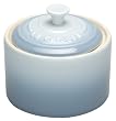 Le Creuset 300 ml Stoneware Sugar Bowl with Lid, Coastal Blue