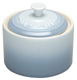 Le Creuset 300 ml Stoneware Sugar Bowl with Lid, Coastal Blue