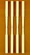 Dollhouse Miniature Unfinished Porch Posts