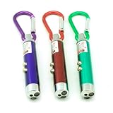BritelinkLaserPointer(Qty3)ThreePcs:3-in-1LaserPointerwithRedLaser,UVLight&LEDLight+KeyClip-ThreePointersINCLUDED!