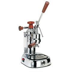 La Pavoni Espressomaschine Europiccola Lusso chrom Holzgriffe ELH