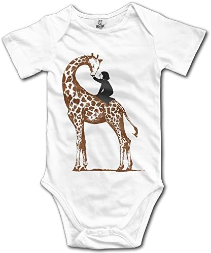 GIRAFFE &amp; Little Girl Unisex Boys Girls Baby Onesie Bodysuit Organic