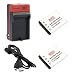 EZOPower 2 x Replacement Battery + Charger + Carrying Pouch Case + USB Cable for Olympus TG-320, TG-310, Stylus Tough 3000, X-560WP, SP-700, Stylus 5010, 7030, 7040 (Compatible with LI-40B/LI-42B)