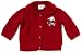 Sterntaler 77993 - Strick-Jacke mit Applikation "sheep", gef&uuml;ttert mit Softteddyflausch, Farbe: rot (Farb-Nr. 34)
