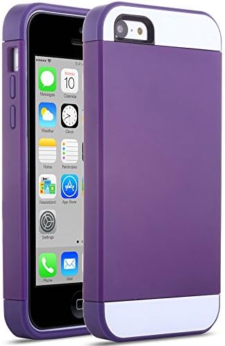 iPhone 5C Case, ULAK Slim Apple iPhone 5C Cases Lightweight Dual Color Protective Case Cover for Apple iPhone 5C Purple