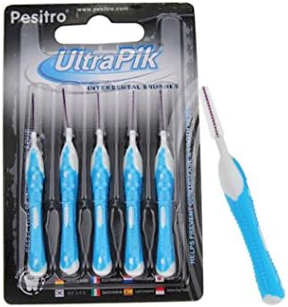 Carolina Meyer® Pesitro 0.4mm-1.0mm Clean Between Interdental Brushes, with ergonomically shaped handle