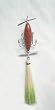 Green And Yellow Sisal Lure Fishing Christmas Ornament 6.5"