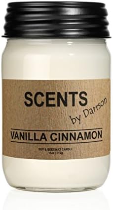 2 FOR 35 - VANILLA CINNAMON - Original Mason Jar Soy Candle - 50+ Hours of Fragrance - Made in USA From All Natural Products - THE PERFECT GIFT