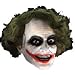 Batman The Dark Night Rubies Costume #4526 The Joker 3/4 Mask With Hair Adult Size