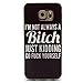 Galaxy S6 Case, Easytop Slim Fit Flexible Ultra Slim TPU Soft Rubber Cover Case Scratchproof Shock Absorbent Shatterproof Anti-Slip Protector Skin for Samsung Galaxy S6 2015 Release (Bitch)