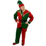 Deluxe Elf Adult - Winter Holiday Classics Adult Halloween Costume (One-Size)