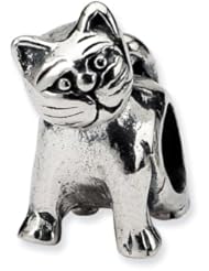 Reflections (tm) Sterling Silver Cat Pandora Compatible Bead / Charm