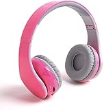 New Pink color Beyution513@ Over-ear-- HiFi Stereo---Built in Clear Mic-phone--Pink BLUETOOTH HEADPHONES HEADSET