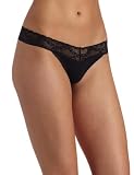 Felina Women's Timeless Low Rise Thong,Black,Medium