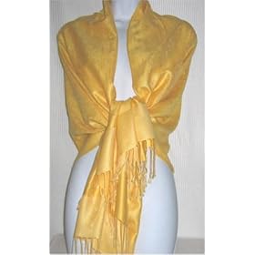 70% Pashmina 30% Silk Paisley Self-design Shawl / Wrap / Stole - 50+ Beautiful Designs ( FREE SHIPPING ! )