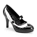 CONTESSA-06, Blk-Wht Pat Gangster Mary Jane Shoe, 4