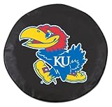 NCAA Kansas Jayhawks Tire Cover (Black,Universal Small)