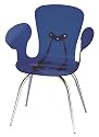 Furniture online: LumiSource Cradle Chair, Set of 2 (Blue)