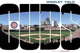 Chicago Cubs (Wrigley Field) Sports Poster Print - 24 X 36