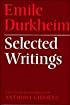 Emile Durkheim: Selected Writings