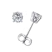10k White Gold Round Diamond Stud Earrings (1/10 cttw, J K Color, I2 I3 Clarity) 416X50HV8EL. AA75 10k White Gold Round Diamond Stud Earrings (1/10 cttw, J K Color, I2 I3 Clarity)