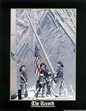 Firemen Raising The Flag At Wtc, September 11 Art Poster Print by Thomas Franklin, 8x10