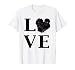 Black Silkie Chicken LOVE TShirt Mom Pet Owner Backyard Coop