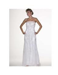 Slit Beaded Rayon/Silk Evening Dress/Wedding Dress 