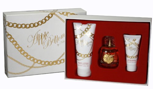 Apple Bottoms by Nelly for Women. Gift Set (Eau De Parfum Spray 3.4 Oz, Lotion 6 Oz, Body Wash 2 Oz)
