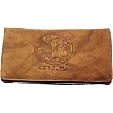 Florida State Seminoles (FSU) Brown Leather Checkbook Cover