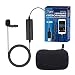 Vidpro XM-LT Lavalier Microphone for Apple iOS Devices fits iPad and iPhone. Omni-Directional Audio Pickup Pattern. Includes 20 Foot Audio Cable with Lapel Clip and Foam Windscreen