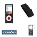 Black Durable Flexible Soft Silicone Skin Case + Premium Reusable LCD Screen Protector + Elastic Armband for Apple ipod Nano Chromatic 8GB, 16GB 4G 4th Generation