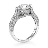 2 ct, H Color, SI1 Clarity, Certified, Round Cut, Diamond Engagement Ring in Platinum