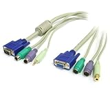 StarTech.com 4-in-1 PS/2 KVM Extension Cable - 15 Feet (M4N1PSEXT15)