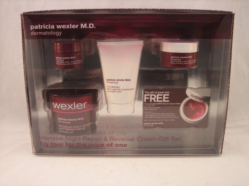 Bath & Body Works Wexler Gift Box including Anti-Aging Face Cleanser, Night Repair Cream, Day Cream, Eye Cream, and a Gift Card for a FREE Serum
