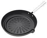 George Foreman Knock the Fat Out of the Ring 12-Inch Round Hard Anodized Grill Pan with Radiant Rib