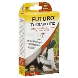 FUTURO Therapeutic Support Open Toe/Heel, Knee High, Firm Compression, Nude, M 1 ea